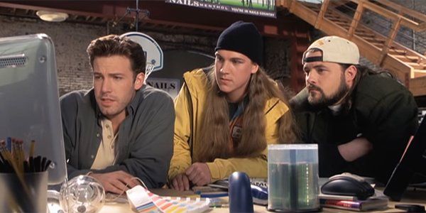 Holden McNeil (Ben Affleck) teaches Jay (Jason Mewes) and Silent Bob (Kevin Smith) about the internet